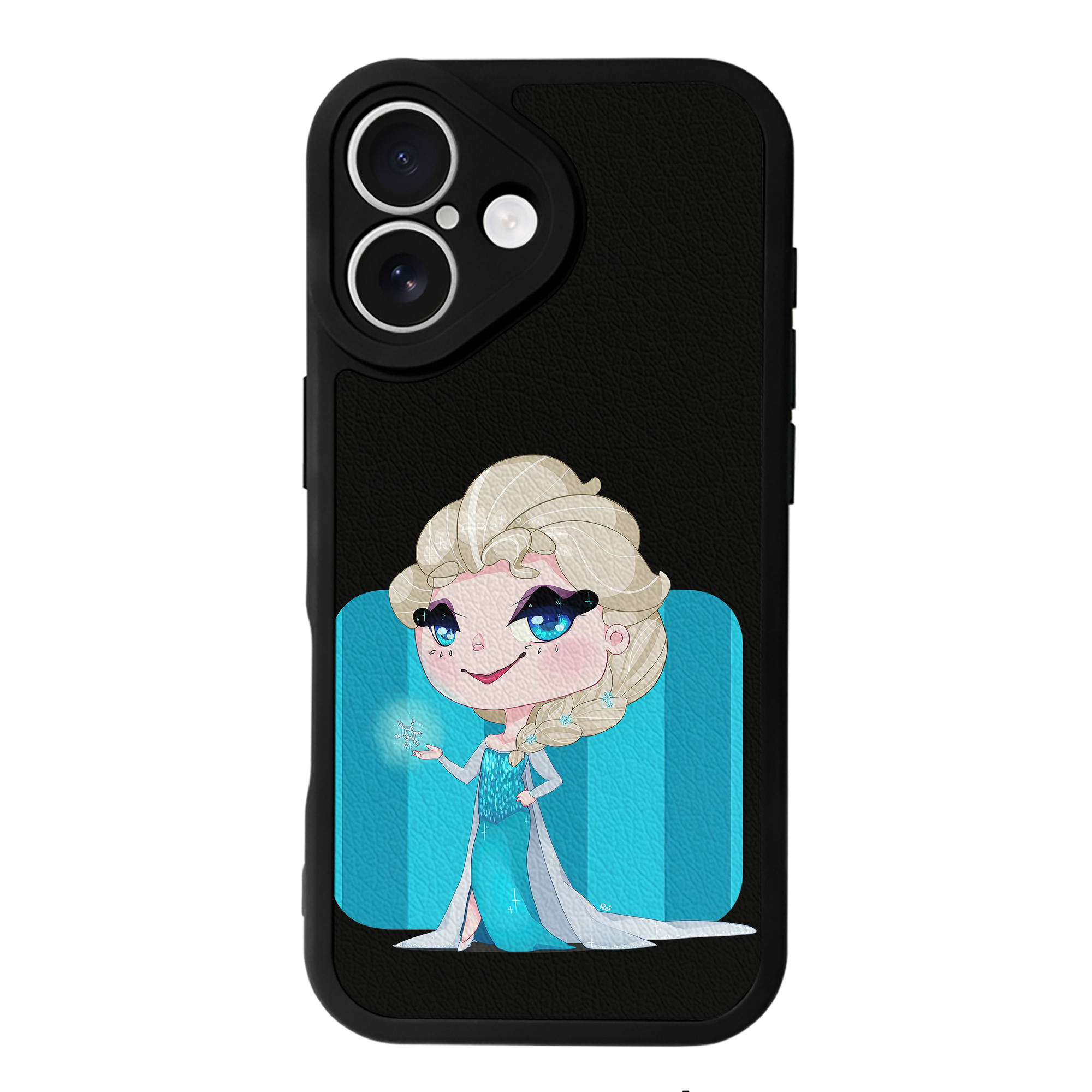 （画像用） アナと雪の女王 アンナ エルサ Frozen Anna Elsa 【iPhone 16シリーズ対応】シリコンスマホケース（レザー調） 材質：シリコン